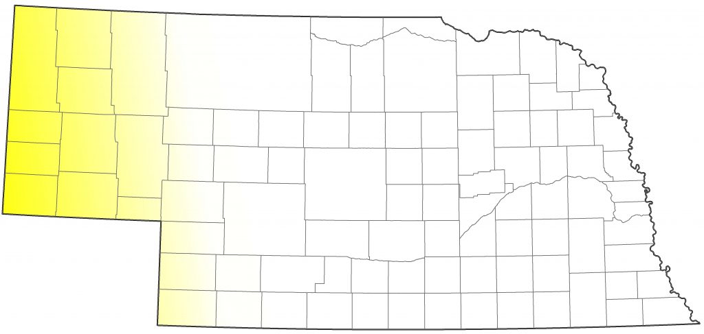 Townsend's Warbler range map Nebraska